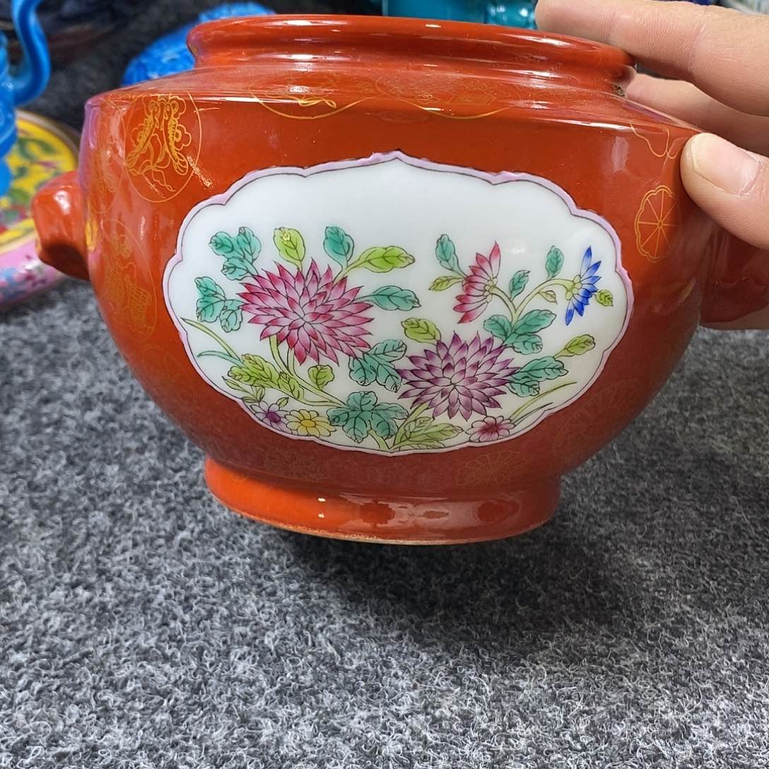 手工手绘陶瓷摆件工艺品用****0