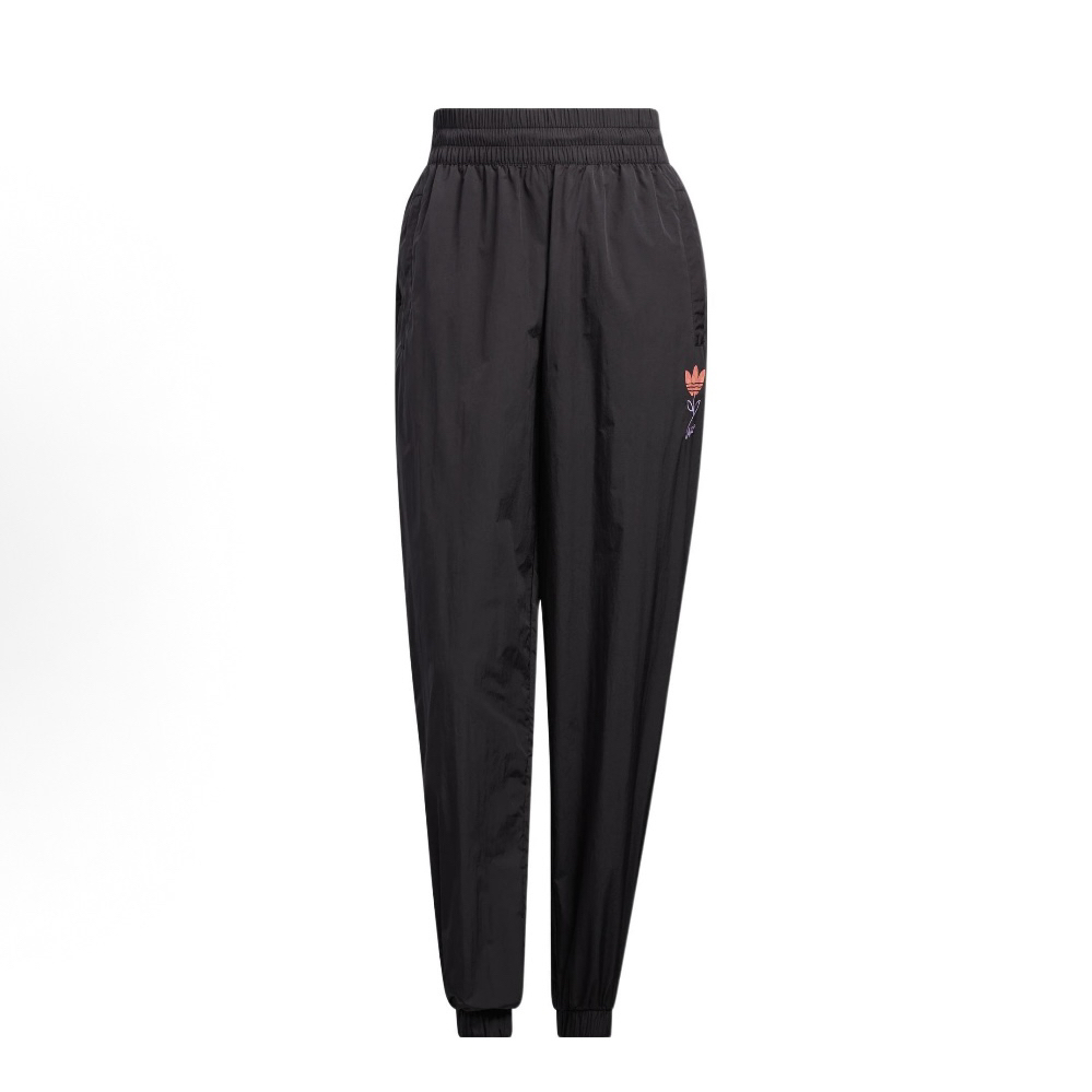 adidas originals三叶草 花朵Logo刺绣束脚休闲运动裤女款HP0081