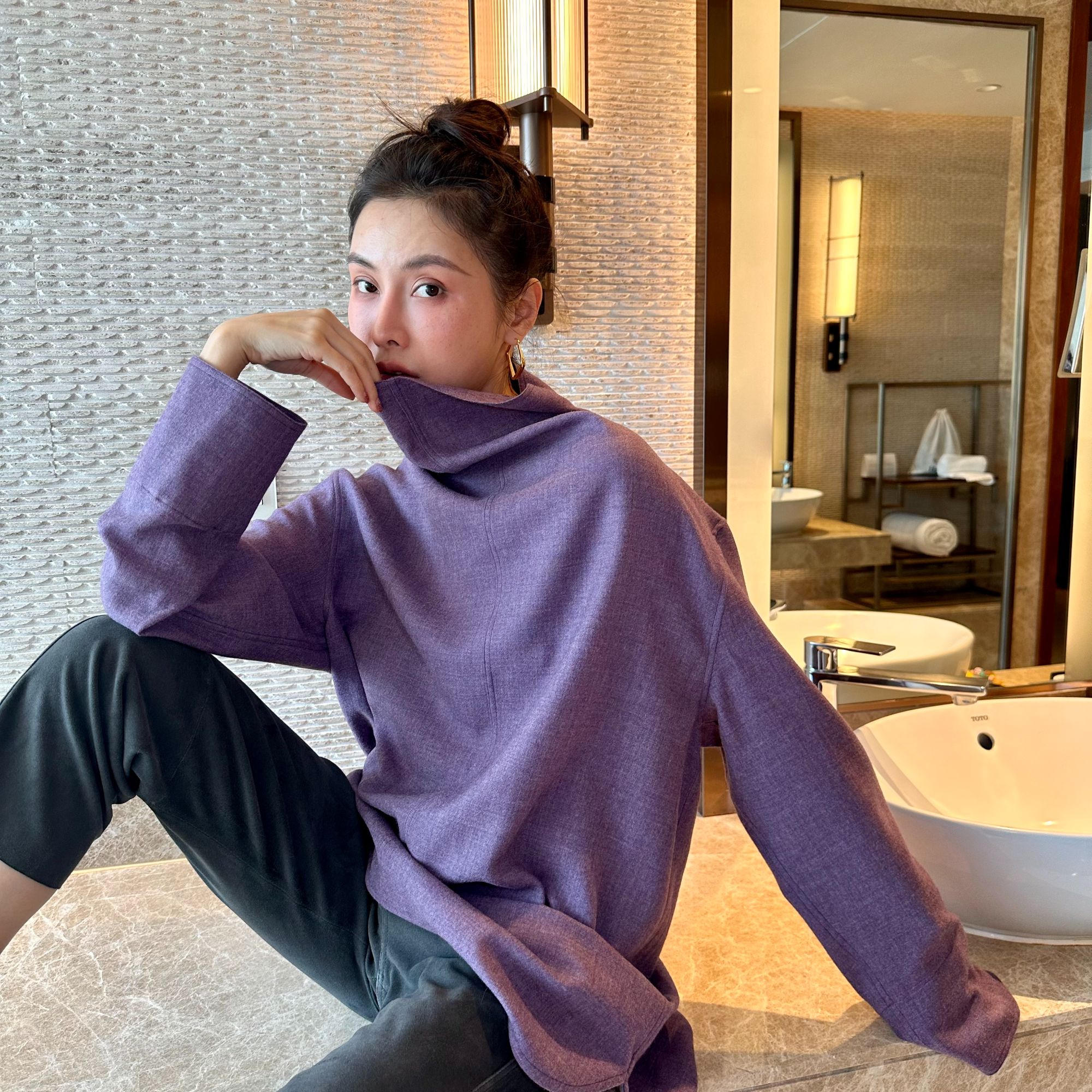 LEVIN LOVE 超细羊毛衬衣 LL25AW092610