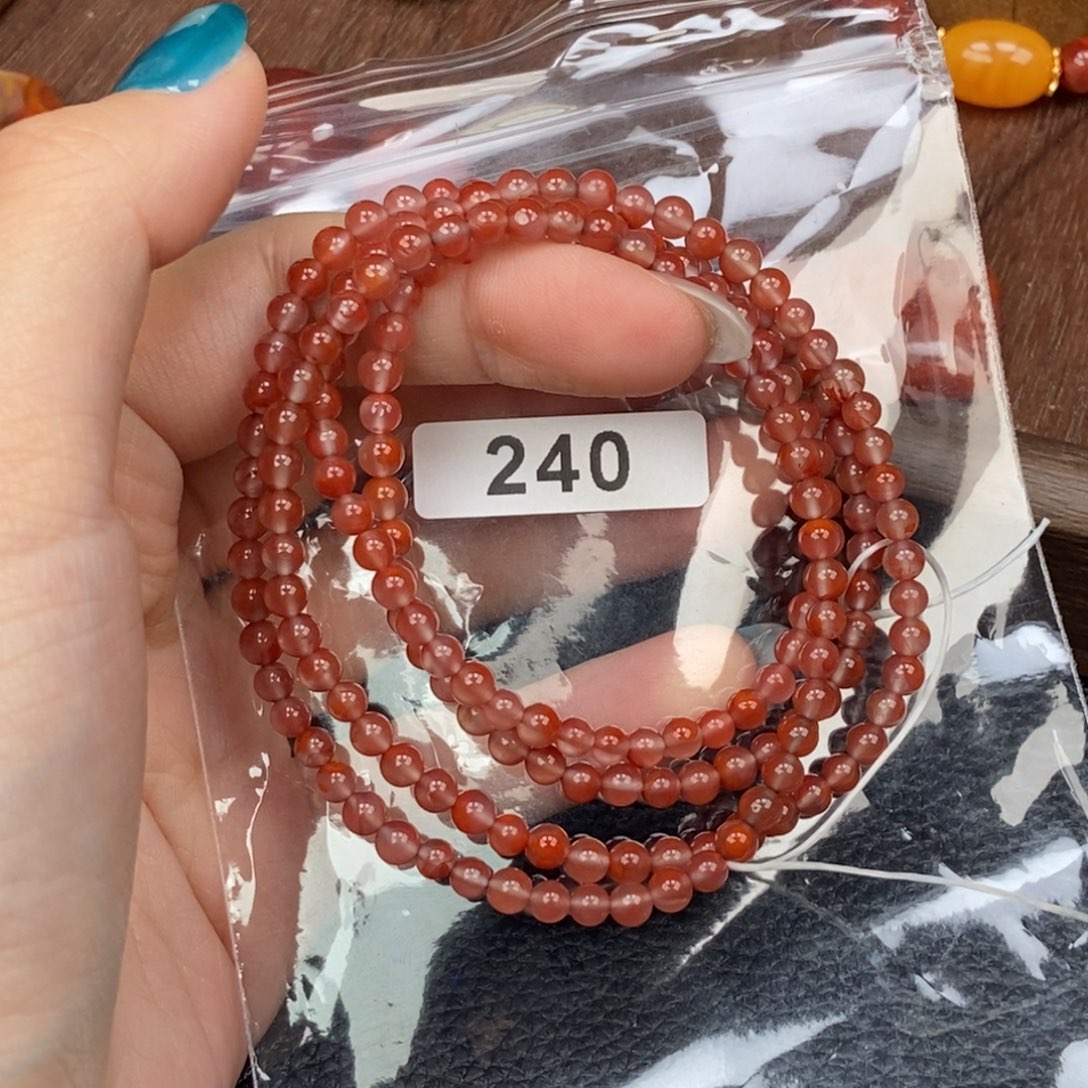 南红玛瑙未镶嵌手链卡4