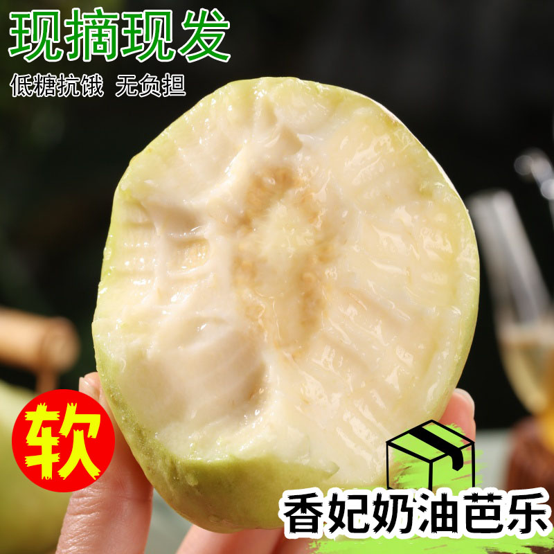 芭乐果白心番石榴3斤5斤奶香白软糯香甜新鲜现摘当季水果产地直发