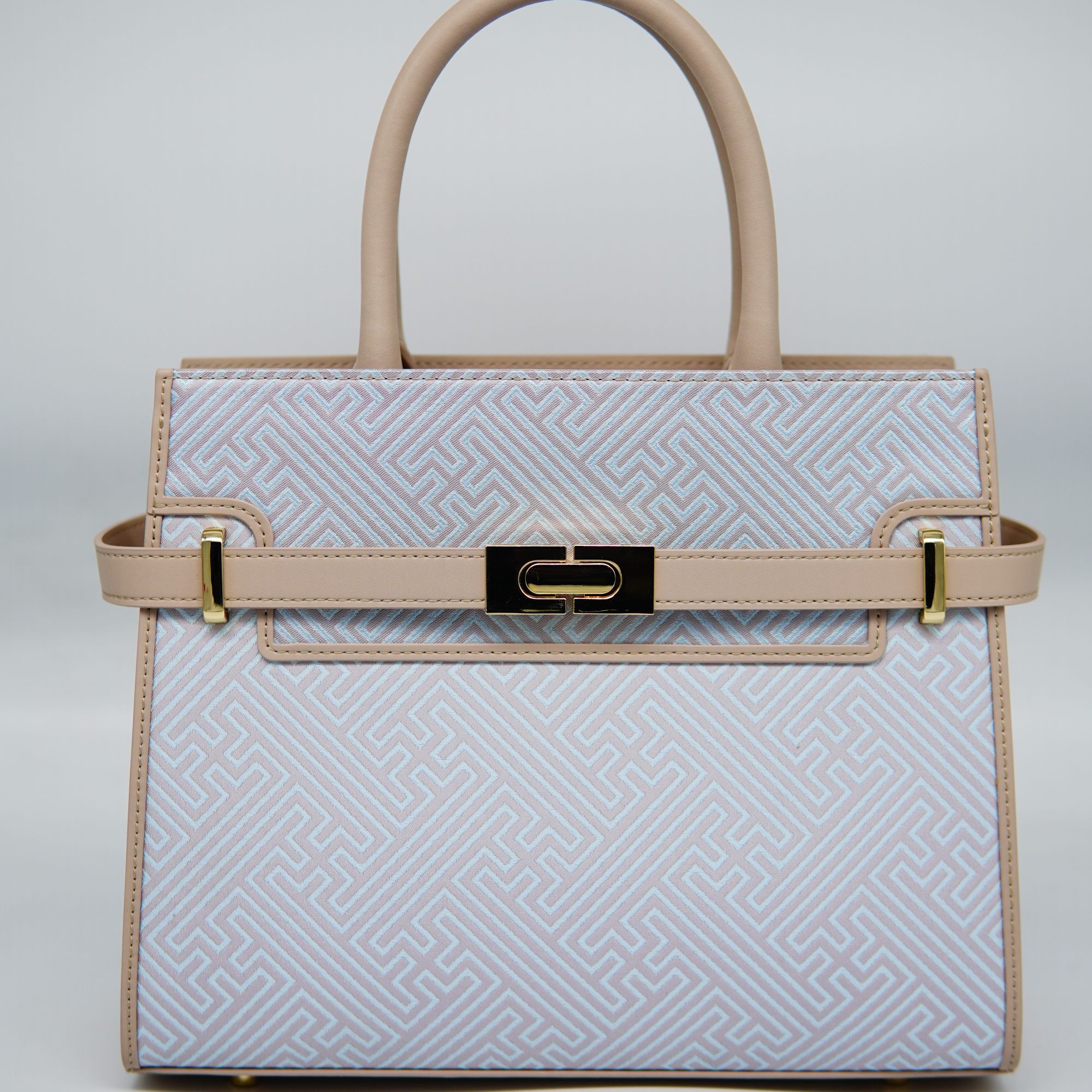 万事如意|壮锦米色手提斜挎包