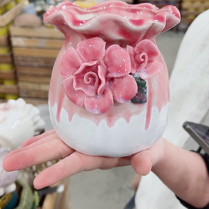 有孔.凑满10元发货多肉陶瓷花盆！