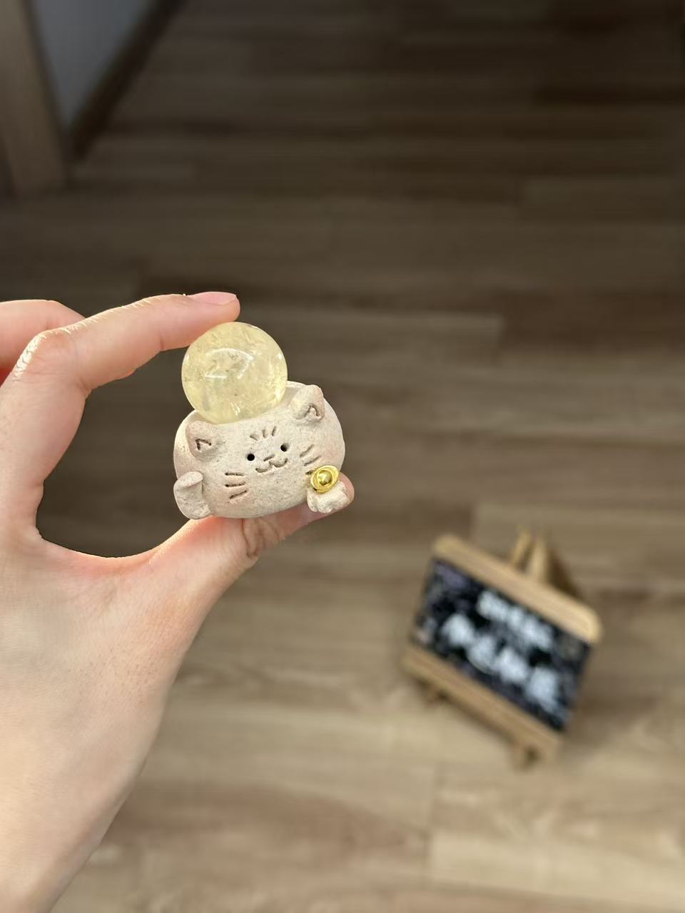 水晶小豆丁可爱黄阿赛猫猫