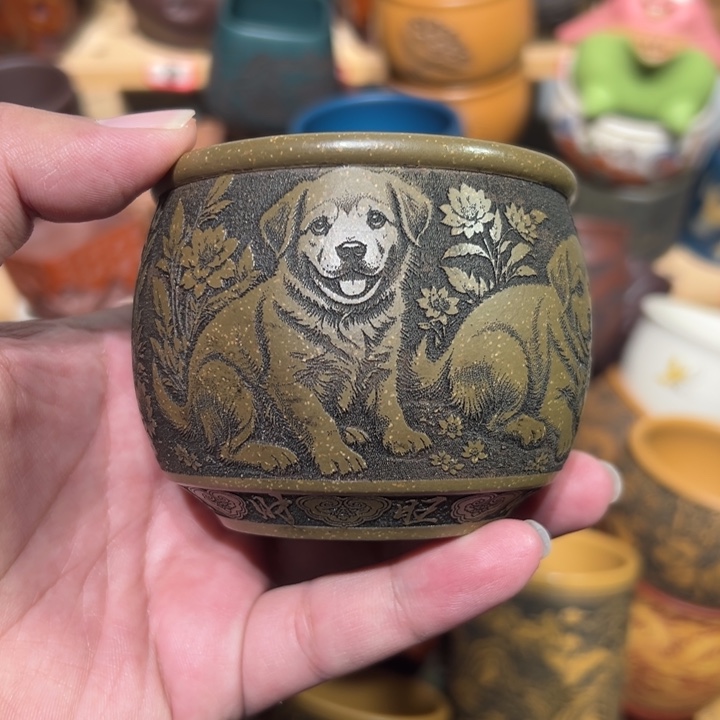 茶杯紫砂宜兴紫砂主人杯