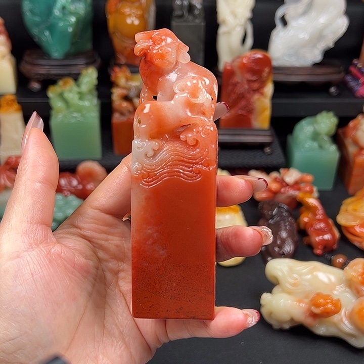 寿山石高山水冻石