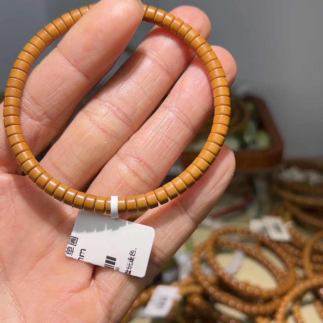 手串橄榄核老挝核尖单圈药片5.0