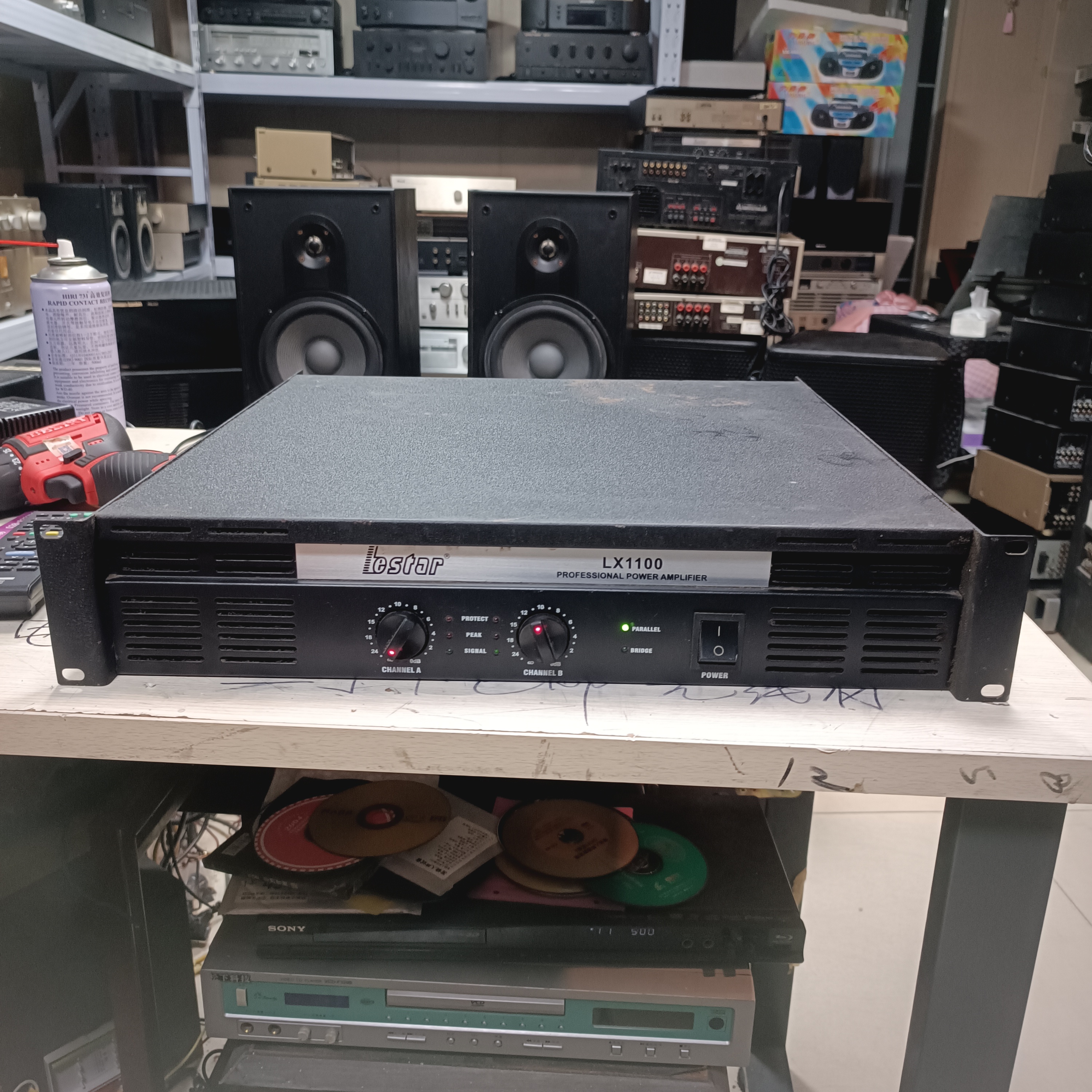 8新 HP/惠普 8新 二手后级功放 1100 故障机 运费自理 不包退换