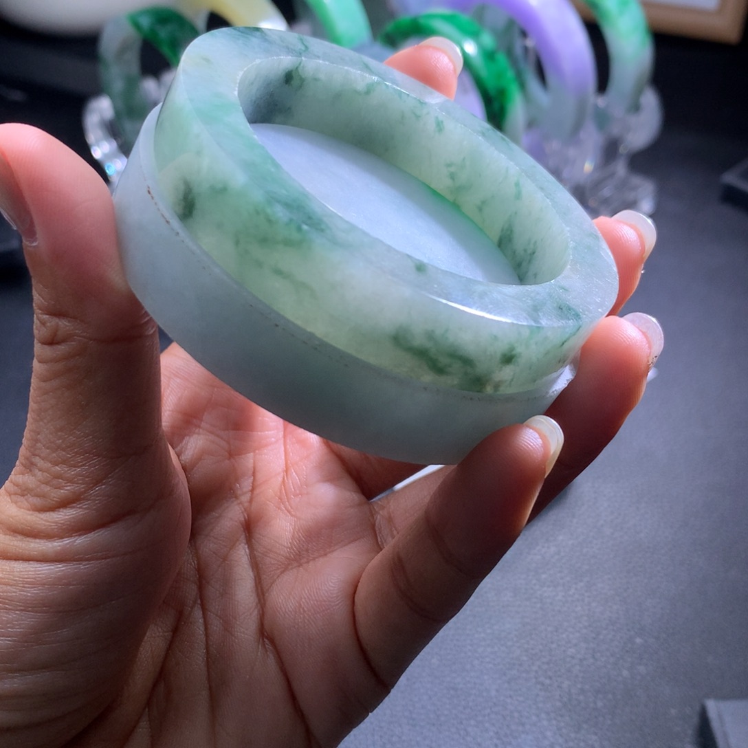 未镶嵌翡翠手镯定制定制翡翠