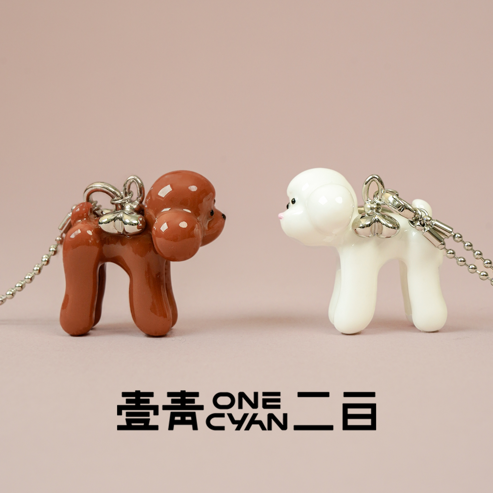 铜合金项链 《快乐小狗》项链饰品长项链