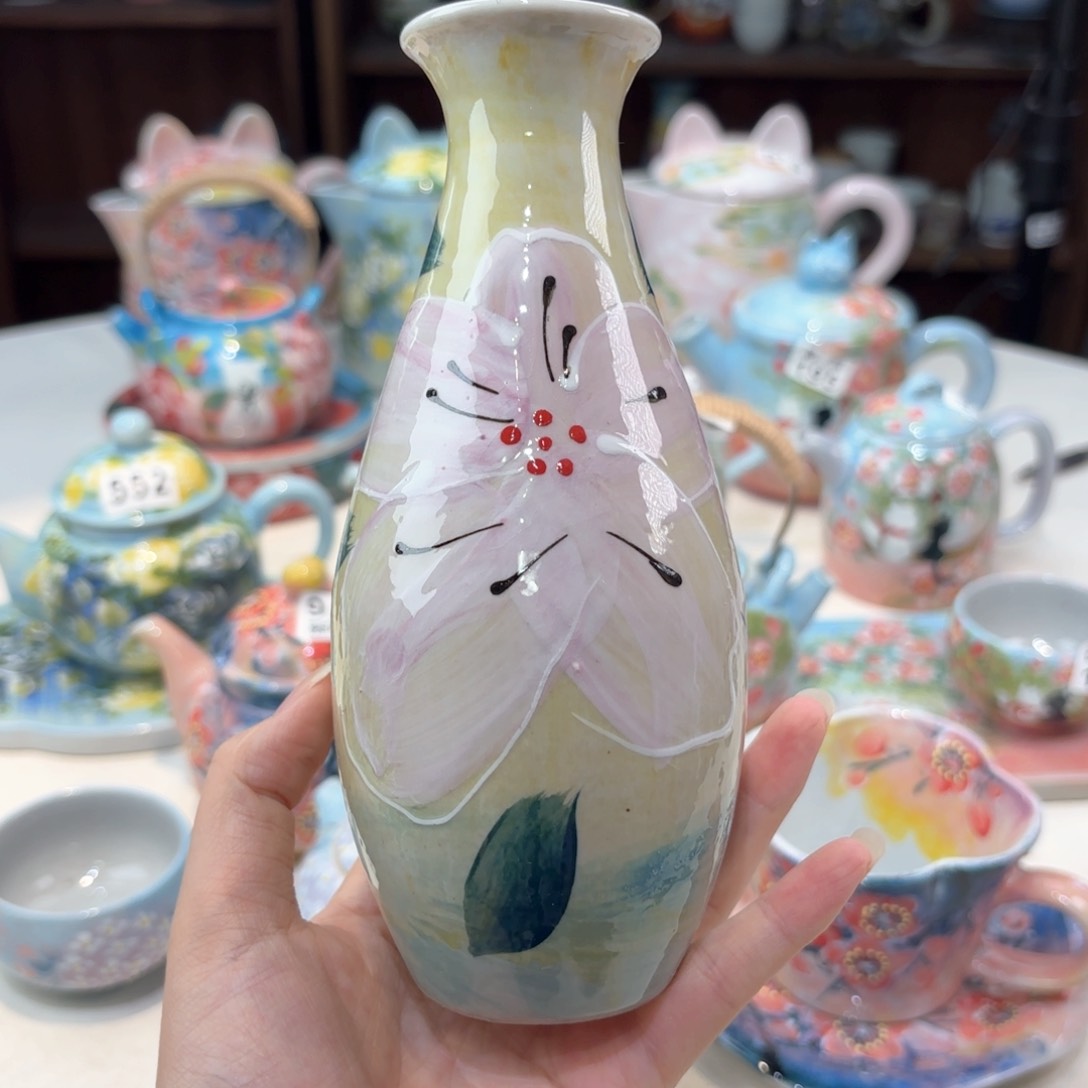 景德镇手绘高温釉下彩陶瓷茶具