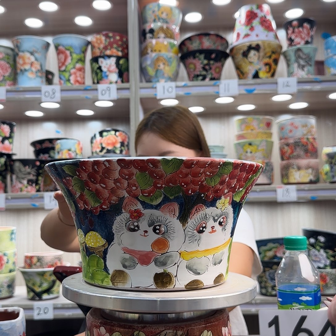 紫砂花盆瑕疵瑕疵164