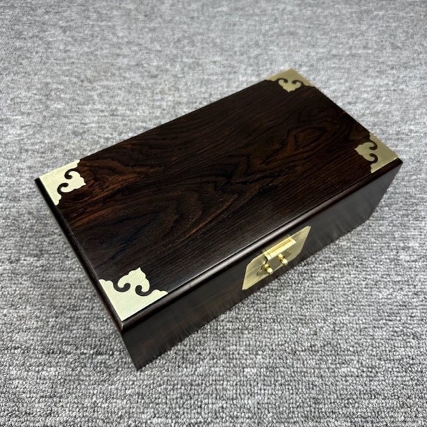 【大倩福利】紫光檀40平镶首饰文玩盒饰品箱类40*20*13