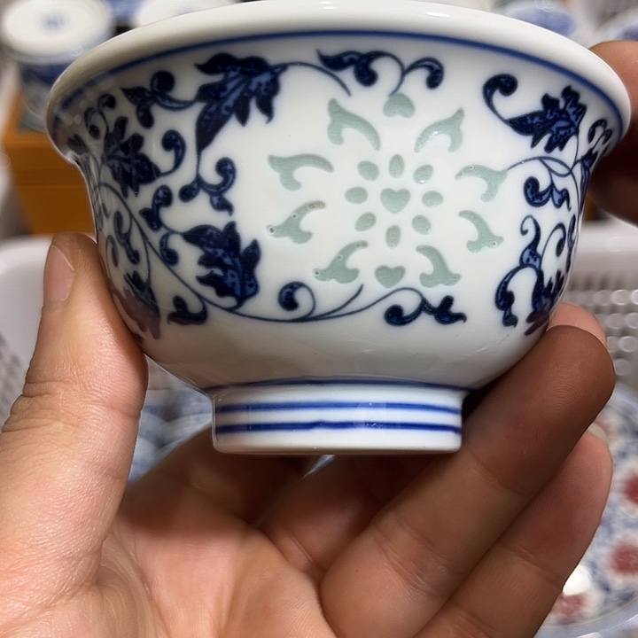 摆件陶景德镇陶瓷主人杯12233