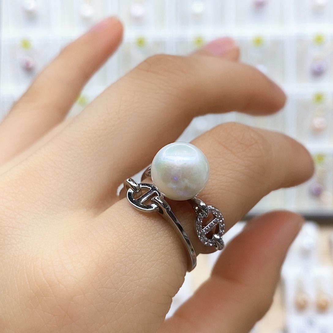 淡水珍珠颈饰合金