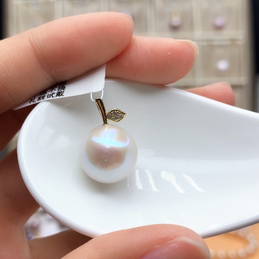 颈饰合金淡水珍珠