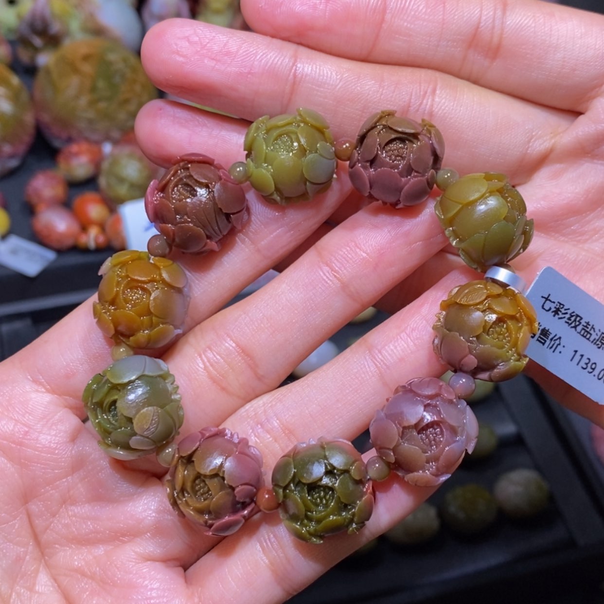 【闪购商品】玛瑙/玉髓手串未镶嵌4****9盐源玛瑙