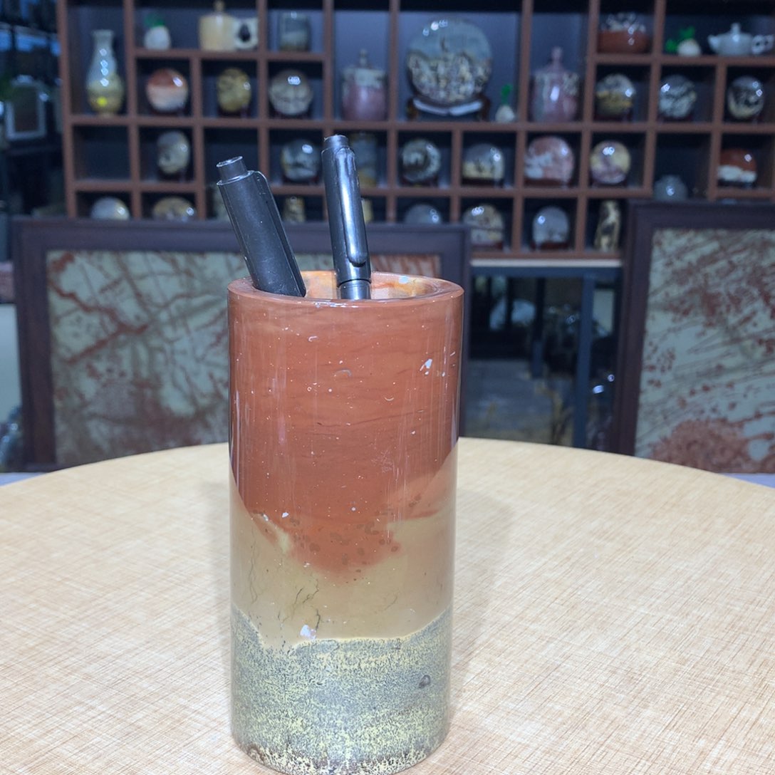 紫砂广西国画石摆件，收藏观赏