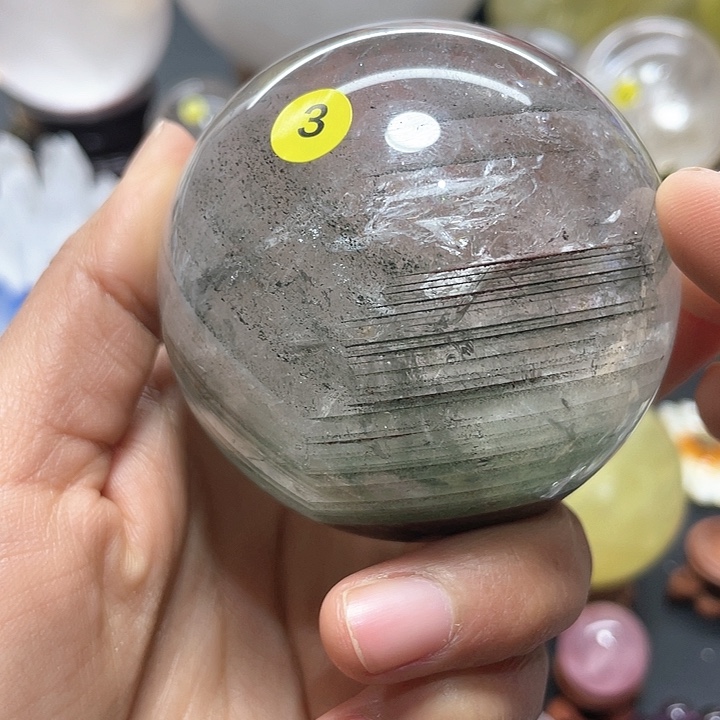 水晶水晶球幽灵未镶嵌