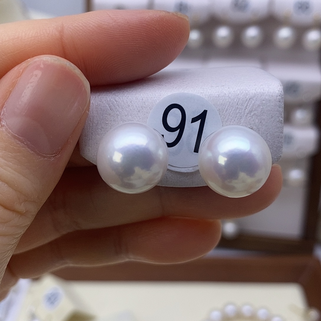 耳饰淡水珍珠银S925镶嵌