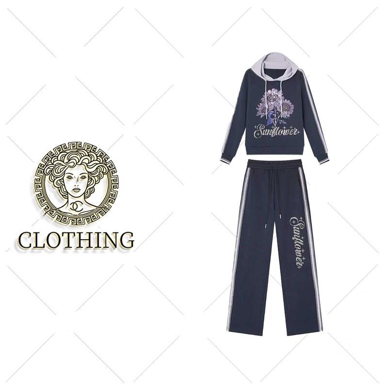 【CLOTHING/原创设计】B98331新款洋气百搭休闲套装