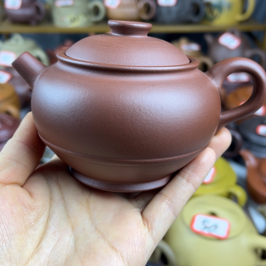 紫砂茶壶宜兴紫砂壶微瑕晃盖壶内开裂片