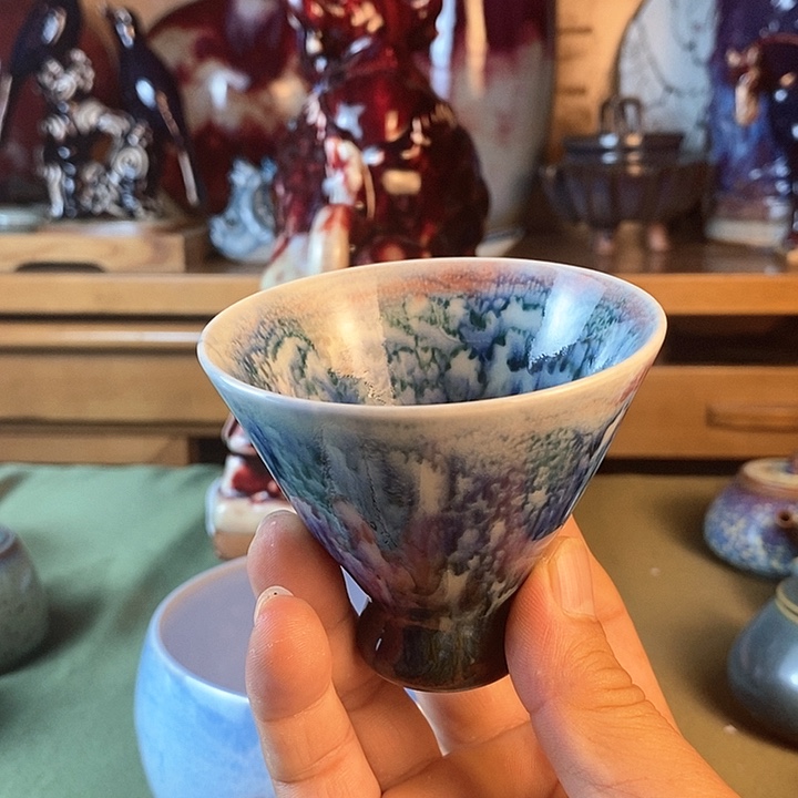 陶瓷斗笠杯水墨丹青