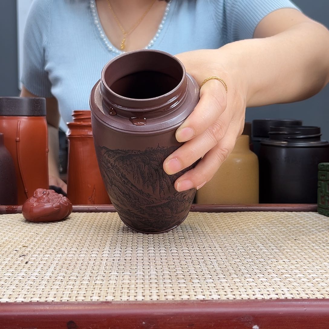 茶杯紫砂宜兴紫砂杯无盖