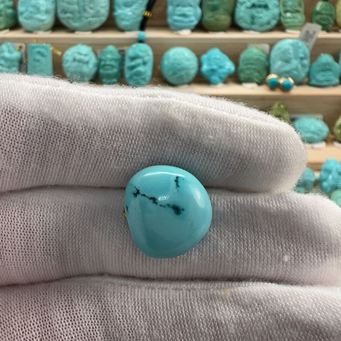 未镶嵌绿松石随形14.1mm