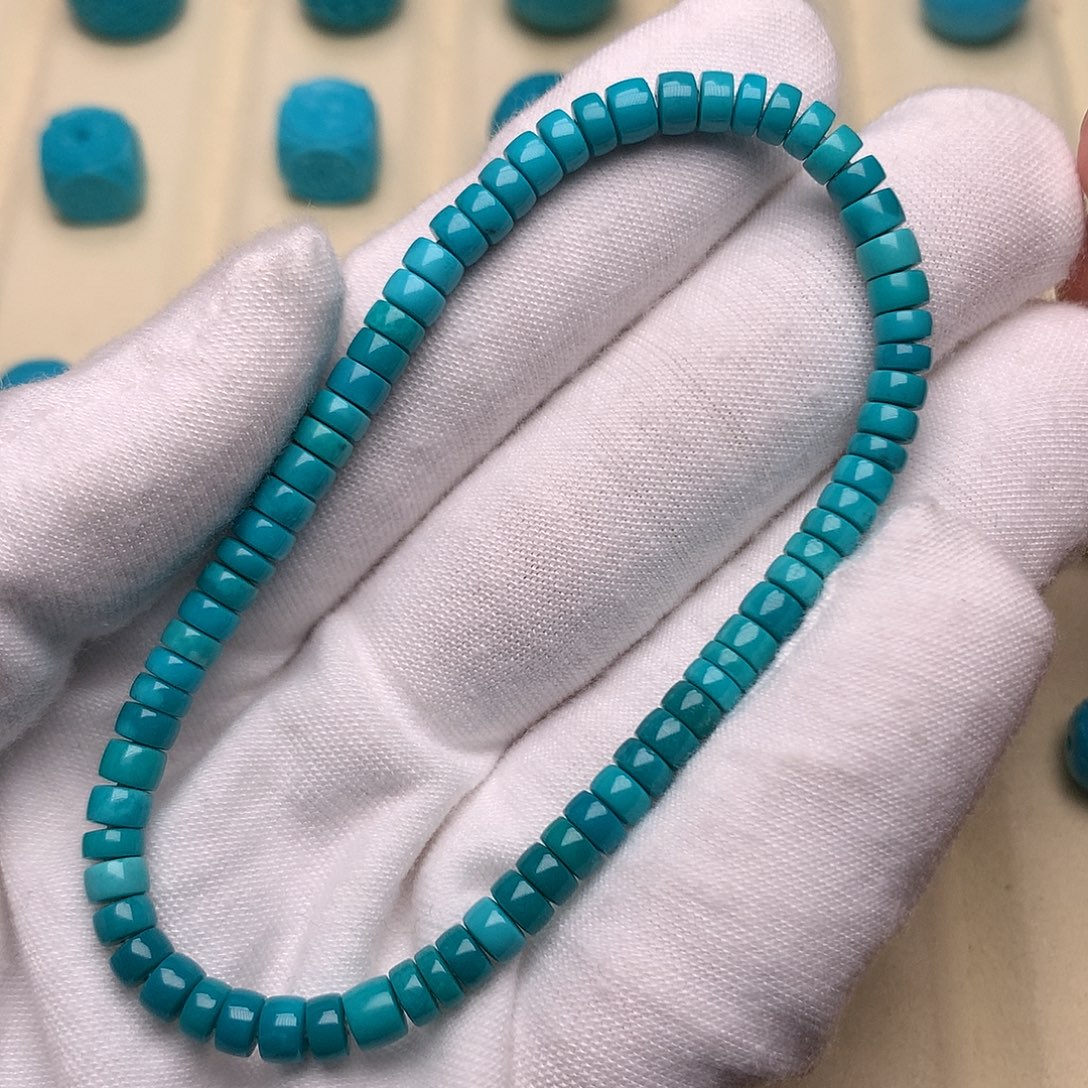 绿松石未镶嵌绿松石手串4.5