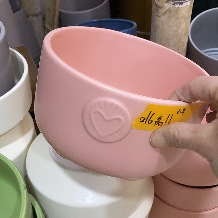 陶盆有孔 瑕疵针孔漏釉介意勿拍外口 16外高11