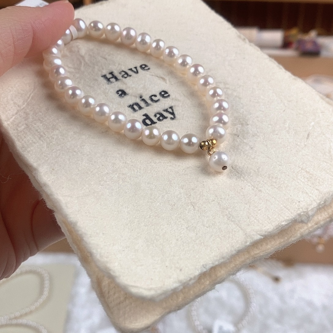 淡水珍珠手绳银S925镶嵌
