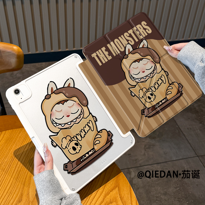 【3+Y型亚克力】棕拉布布苹果平板ipad11pro保护套air6硬小米7全包