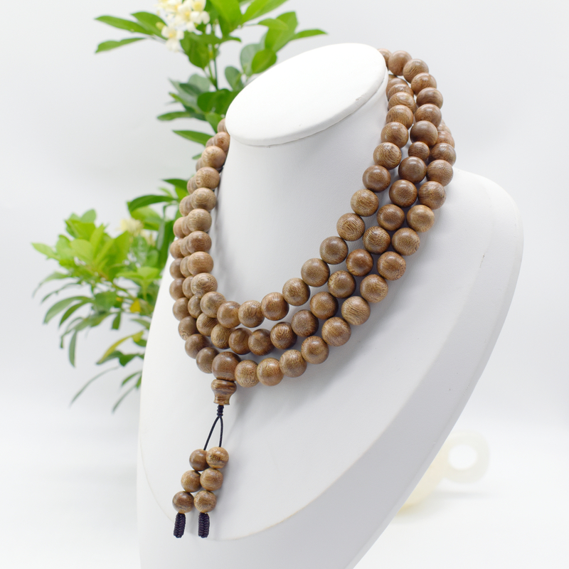 沉香【老王甄选】土沉香黄油格10mm圆珠多圈手串多样性发一