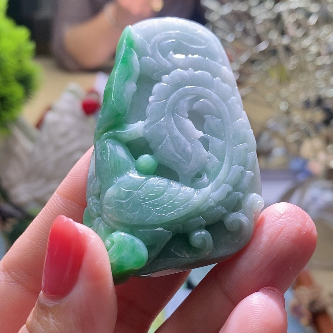 【闪购商品】翡翠颈饰未镶嵌龙凤