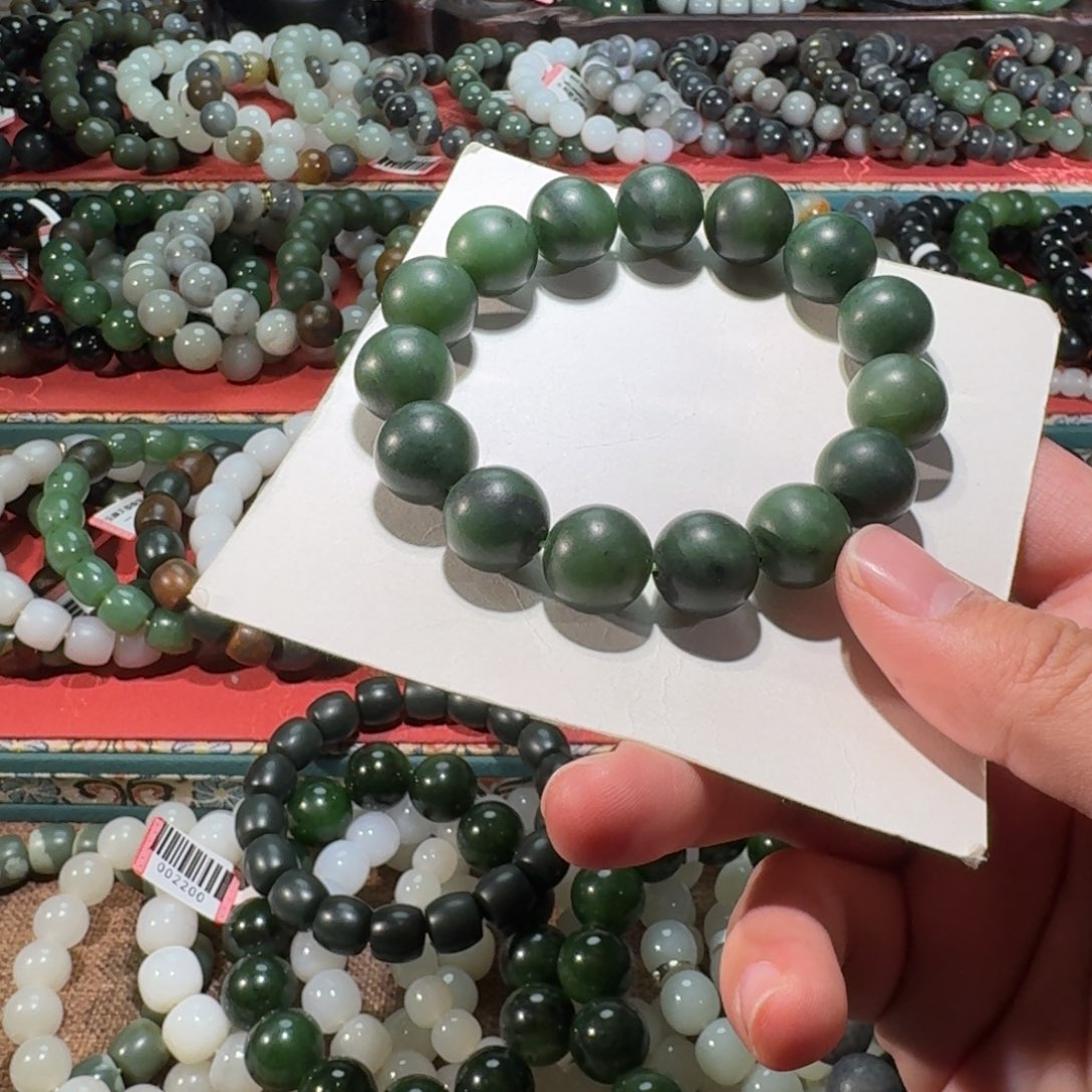 和田玉未镶嵌手链