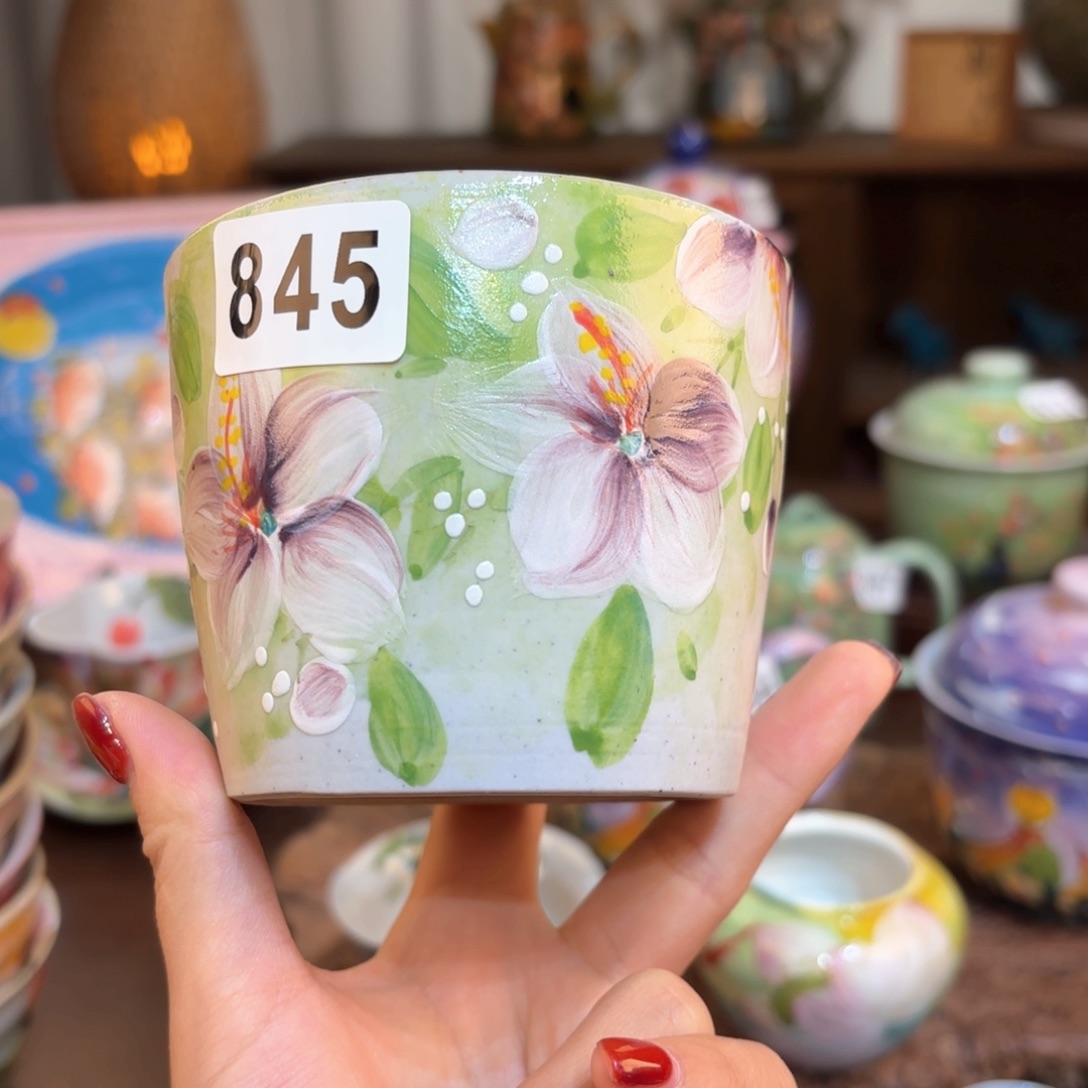 景德镇手绘高温釉下彩陶瓷茶具