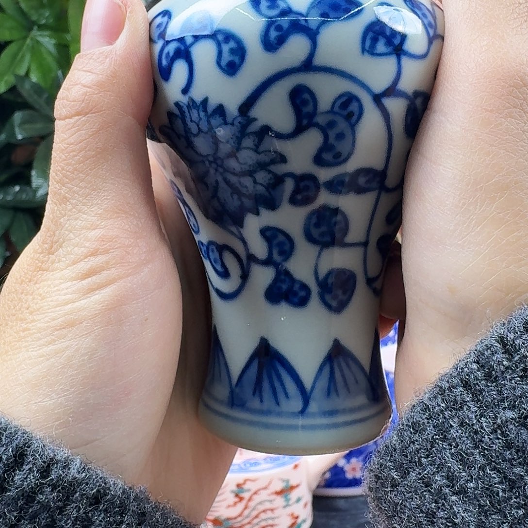 陶摆件景德镇陶瓷手工花瓶