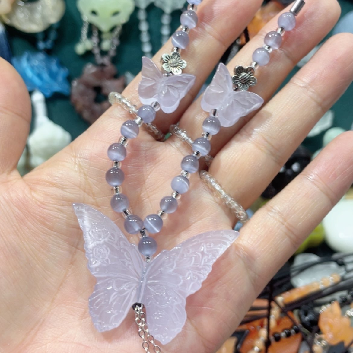 【闪购商品】未镶嵌岫玉颈饰33项链