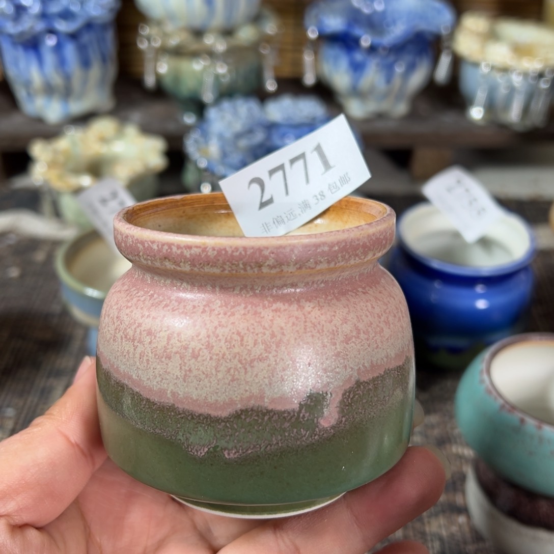 红陶景德镇手工花盆