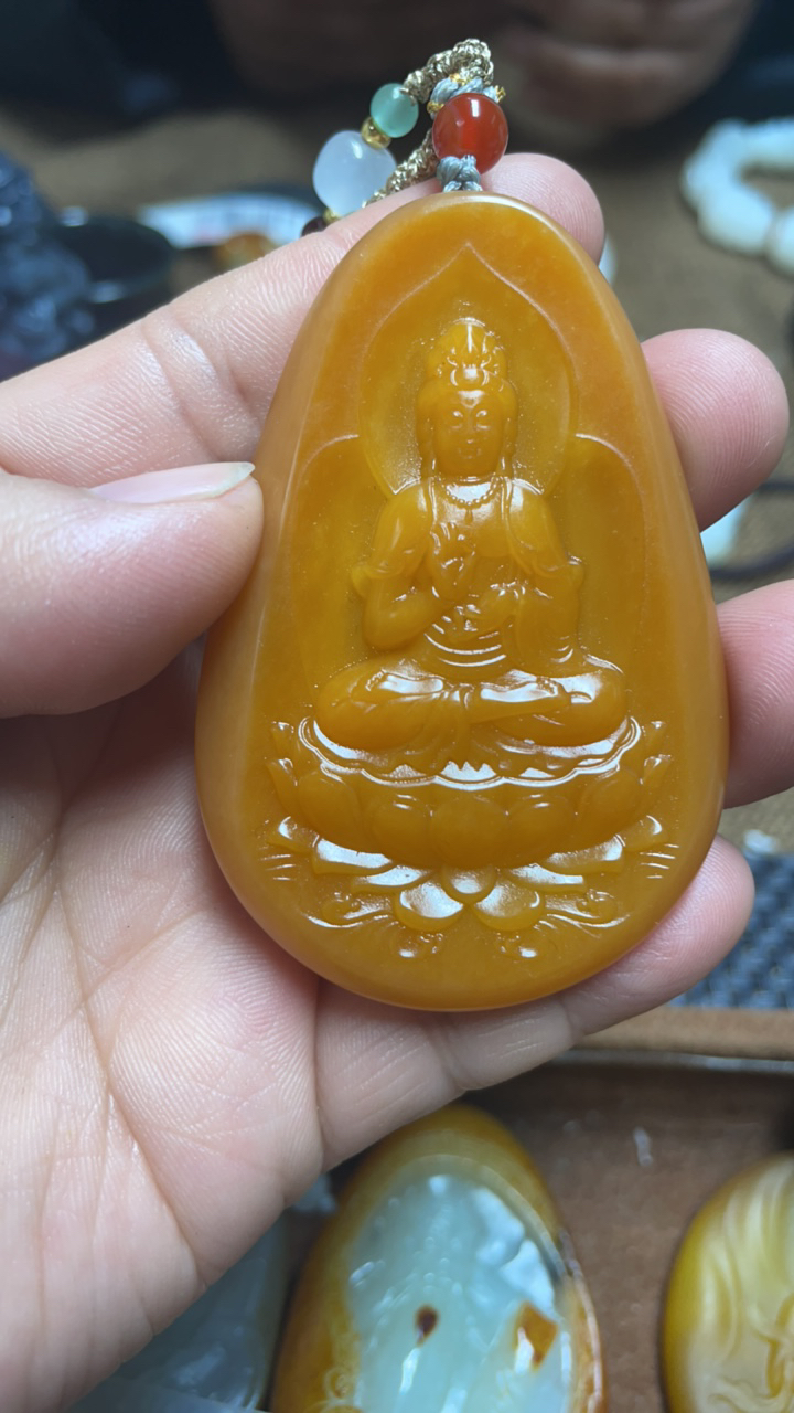和田玉 吊坠观音