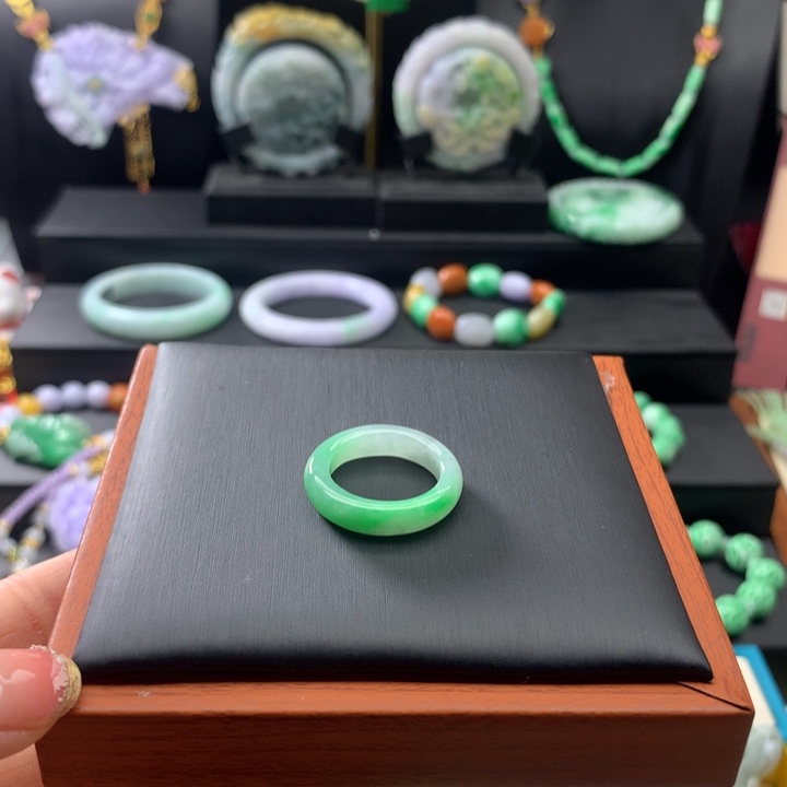 翡翠戒指未镶嵌翡翠戒圈16