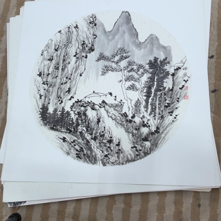 国画花鸟的翅膀和翅膀都是白色