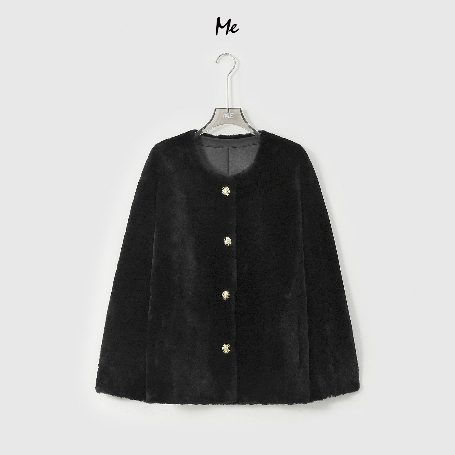 ME【黑嘉美皮草】北纬43°羊皮毛一体丰盈毛感时尚皮草外套MESA3161