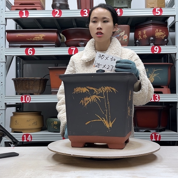 紫砂花盆紫砂花盆