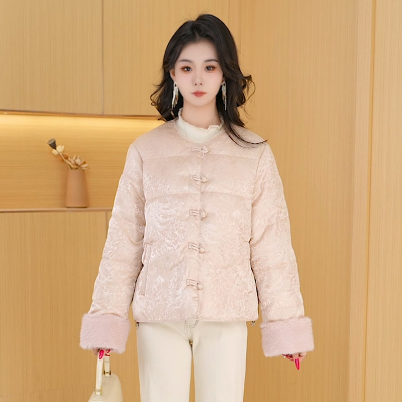 【羽绒服】冬季白鸭绒羽绒服百搭新款时尚气质休闲保暖外套女冬