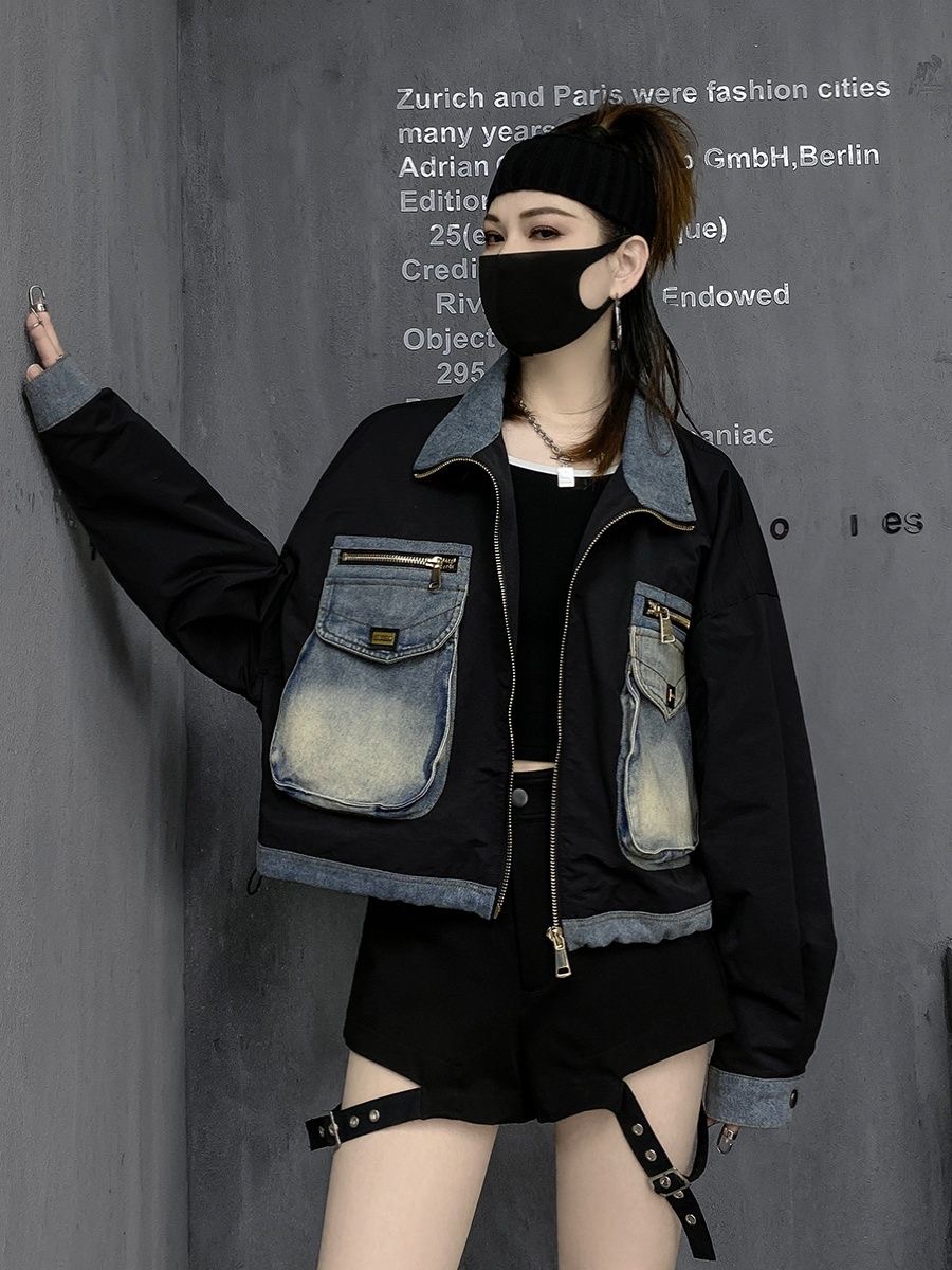 芊芊推荐~301-350新款百搭休闲潮流男女款水洗复古牛仔外套