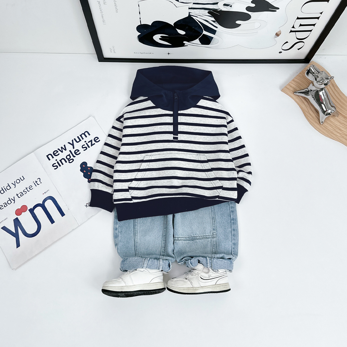 儿童卫衣连帽2025新款春装男童春秋上衣潮 WG28157 悠悠童话童装 