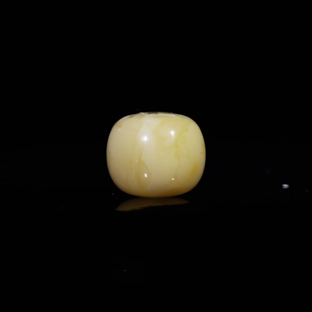 14蜜蜡老型墩子单珠精工黄白花满蜡浓蜡隔珠珠子尾珠散珠[64]