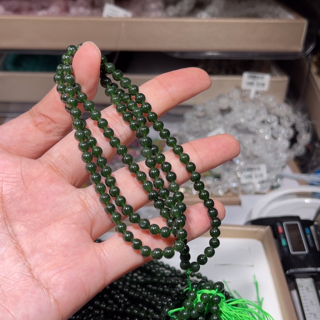 和田玉（碧玉）未镶嵌手链碧玉021